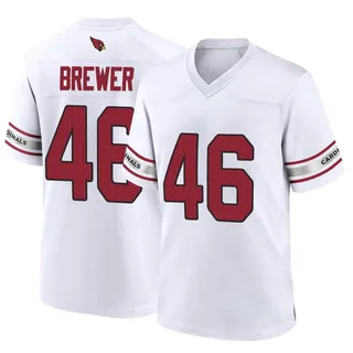 Aaron Brewer Arizona Cardinals Youth Game Nike Jersey - White