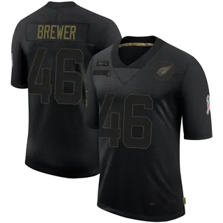 Aaron Brewer Arizona Cardinals Youth Limited 2020 Salute To Service Nike Jersey - Black