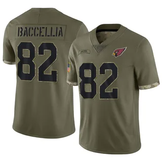 Andre Baccellia Arizona Cardinals Men's Limited 2022 Salute To Service Jersey - Olive