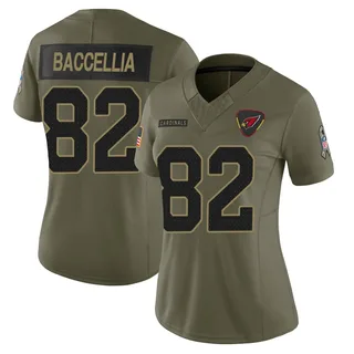 Andre Baccellia Arizona Cardinals Women's Limited 2025 Salute to Service Nike Jersey - Olive