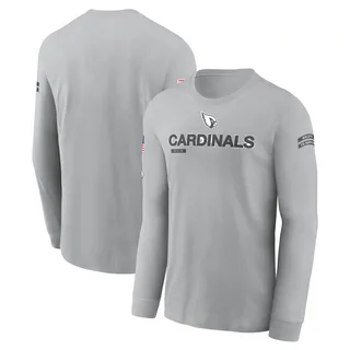 Arizona Cardinals 2024 Salute To Service Long Sleeve T-Shirt Gray