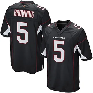 Baron Browning Arizona Cardinals Men's Game Alternate Nike Jersey - Black