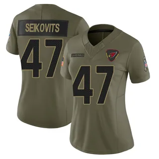 Bernhard Seikovits Arizona Cardinals Women's Limited 2025 Salute to Service Nike Jersey - Olive