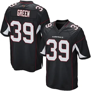 Bryson Green Arizona Cardinals Men's Game Black Alternate Nike Jersey - Green