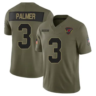 Carson Palmer Arizona Cardinals Men's Limited 2025 Salute to Service Nike Jersey - Olive