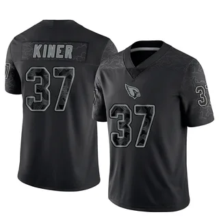 Corey Kiner Arizona Cardinals Men's Limited Reflective Nike Jersey - Black