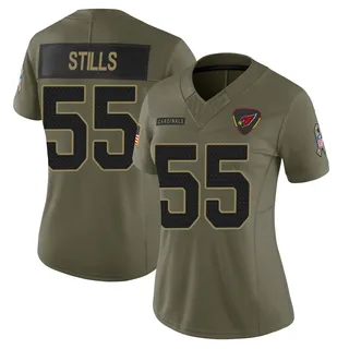 Dante Stills Arizona Cardinals Women's Limited 2025 Salute to Service Nike Jersey - Olive