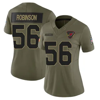 Darius Robinson Arizona Cardinals Women's Limited 2025 Salute to Service Nike Jersey - Olive