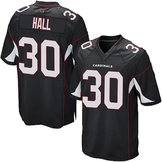 Darren Hall Arizona Cardinals Men's Game Alternate Nike Jersey - Black