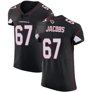 Demontrey Jacobs Arizona Cardinals Men's Elite Alternate Vapor Untouchable Nike Jersey - Black