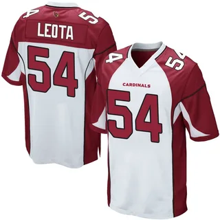 Eku Leota Arizona Cardinals Men's Game Nike Jersey - White
