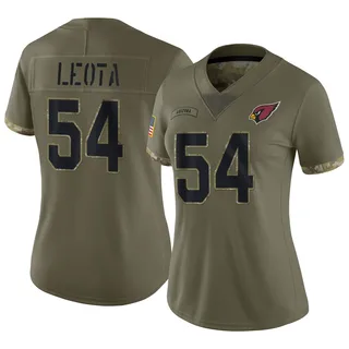 Eku Leota Arizona Cardinals Women's Limited 2022 Salute To Service Nike Jersey - Olive
