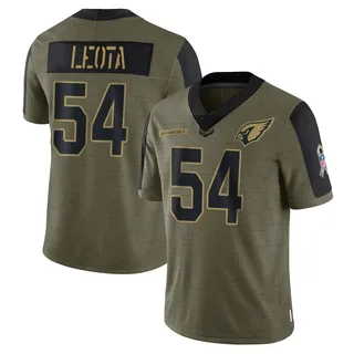 Eku Leota Arizona Cardinals Youth Limited 2021 Salute To Service Nike Jersey - Olive