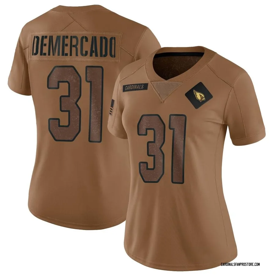 Emari Demercado Arizona Cardinals Women's Limited 2023 Salute To Service Nike Jersey - Brown