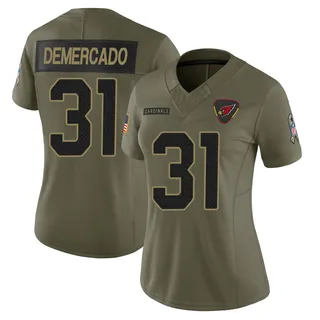 Emari Demercado Arizona Cardinals Women's Limited 2025 Salute to Service Nike Jersey - Olive