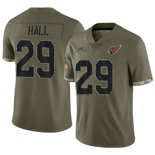 Hassan Hall Arizona Cardinals Youth Limited 2022 Salute To Service Nike Jersey - Olive