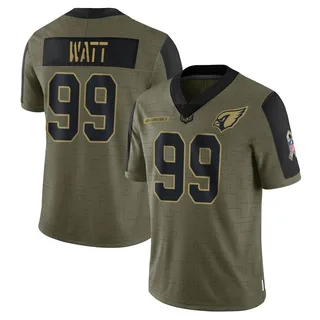 J.J. Watt Arizona Cardinals Men's Limited 2021 Salute To Service Jersey - Olive