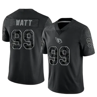 J.J. Watt Arizona Cardinals Men's Limited Reflective Jersey - Black