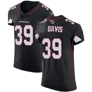 Jaden Davis Arizona Cardinals Men's Elite Alternate Vapor Untouchable Nike Jersey - Black