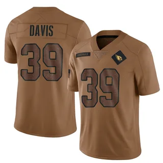 Jaden Davis Arizona Cardinals Youth Limited 2023 Salute To Service Nike Jersey - Brown