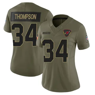Jalen Thompson Arizona Cardinals Women's Limited 2025 Salute to Service Nike Jersey - Olive