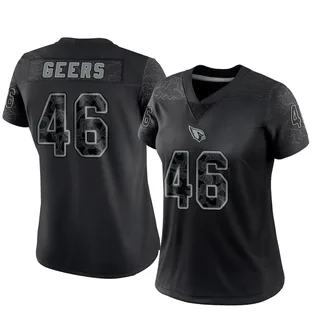 Jameson Geers Arizona Cardinals Women's Limited Reflective Nike Jersey - Black