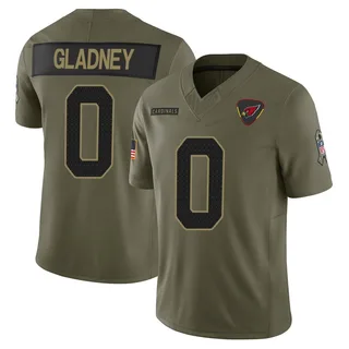 Jeff Gladney Arizona Cardinals Youth Limited 2025 Salute to Service Nike Jersey - Olive