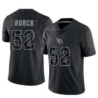 Jordan Burch Arizona Cardinals Men's Limited Reflective Nike Jersey - Black