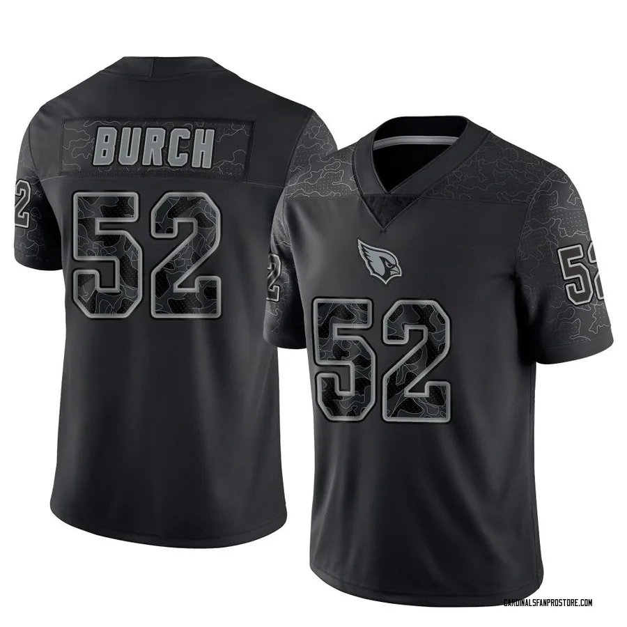 Jordan Burch Arizona Cardinals Men's Limited Reflective Nike Jersey - Black