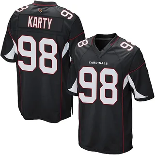 Joshua Karty Arizona Cardinals Men's Game Alternate Nike Jersey - Black