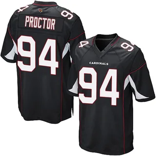 Kaleb Proctor Arizona Cardinals Men's Game Alternate Nike Jersey - Black