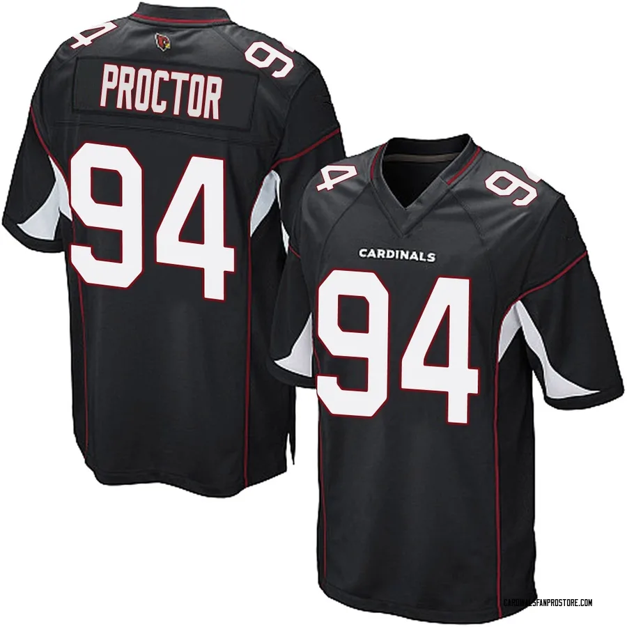 Kaleb Proctor Arizona Cardinals Men's Game Alternate Nike Jersey - Black