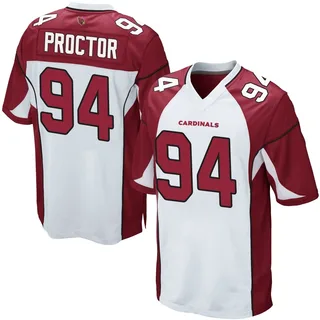 Kaleb Proctor Arizona Cardinals Men's Game Nike Jersey - White