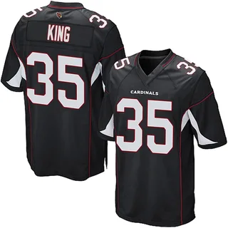 Kalen King Arizona Cardinals Men's Game Alternate Nike Jersey - Black