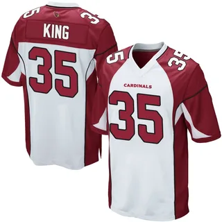Kalen King Arizona Cardinals Men's Game Nike Jersey - White
