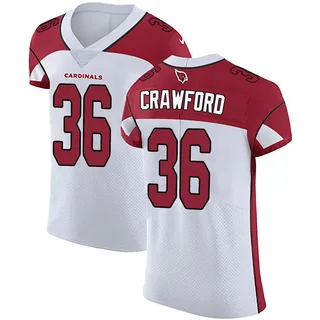 Kitan Crawford Arizona Cardinals Men's Elite Vapor Untouchable Nike Jersey - White