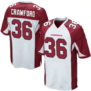 Kitan Crawford Arizona Cardinals Men's Game Nike Jersey - White