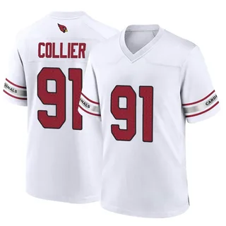 L.J. Collier Arizona Cardinals Men's Game Nike Jersey - White