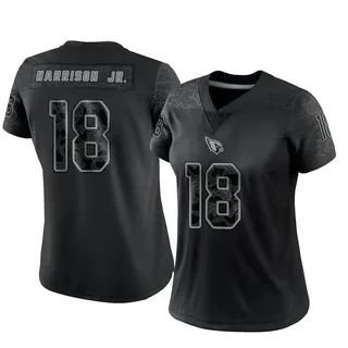 Marvin Harrison Jr. Arizona Cardinals Women's Limited Reflective Nike Jersey - Black
