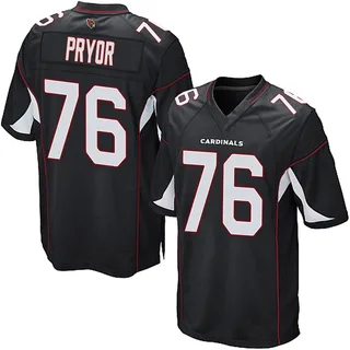 Matt Pryor Arizona Cardinals Men's Game Alternate Nike Jersey - Black