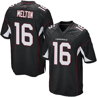 Max Melton Arizona Cardinals Men's Game Alternate Nike Jersey - Black