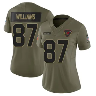 Maxx Williams Arizona Cardinals Women's Limited 2025 Salute to Service Nike Jersey - Olive