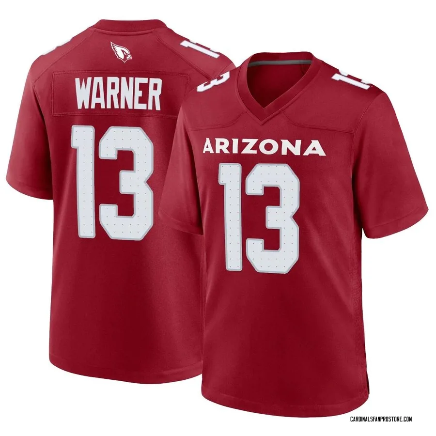 Men's Kurt Warner Arizona Cardinals Men's Game Cardinal Nike Jersey