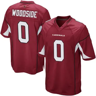 Men's Logan Woodside Arizona Cardinals Men's Game Cardinal Team Color Nike Jersey