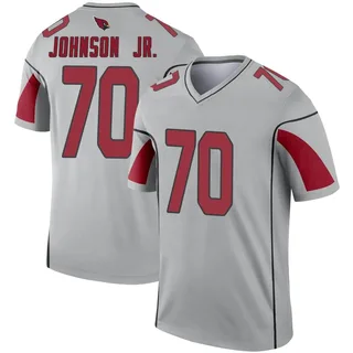 Men's Paris Johnson Jr. Arizona Cardinals Men's Legend Inverted Silver Nike Jersey