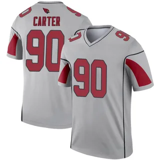 Men's Zachary Carter Arizona Cardinals Men's Legend Inverted Silver Nike Jersey