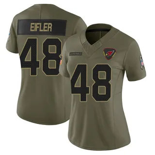 Milo Eifler Arizona Cardinals Women's Limited 2025 Salute to Service Nike Jersey - Olive