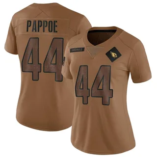 Owen Pappoe Arizona Cardinals Women's Limited 2023 Salute To Service Nike Jersey - Brown