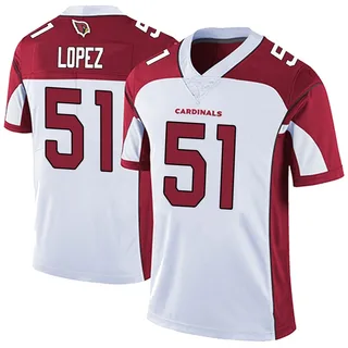 Roy Lopez Arizona Cardinals Men's Limited Vapor Untouchable Nike Jersey - White