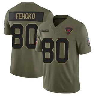 Simi Fehoko Arizona Cardinals Men's Limited 2025 Salute to Service Nike Jersey - Olive
